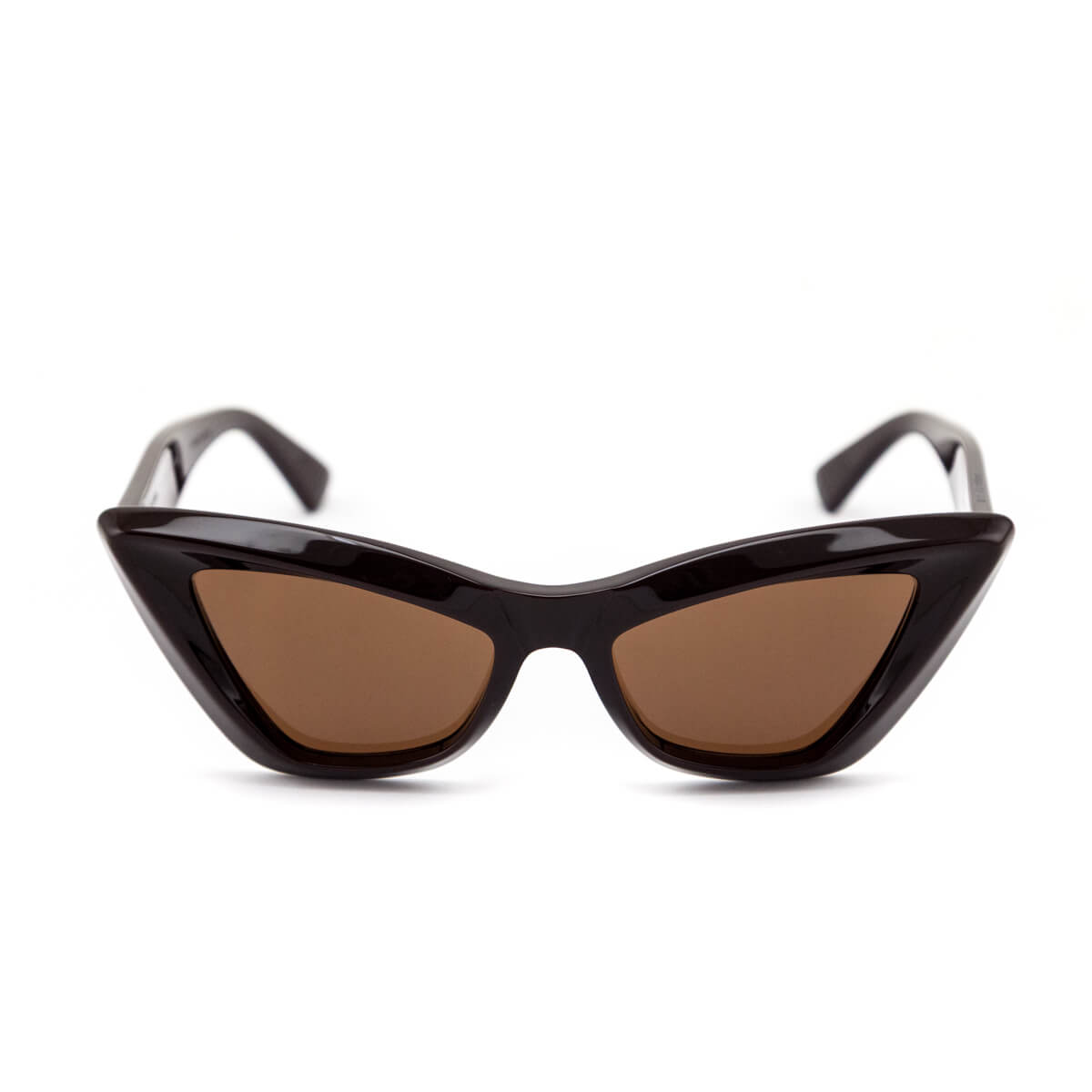 Bottega Veneta Brown Pointed Cat-Eye Sunglasses - Love that Bag etc - Preowned Authentic Designer Handbags & Preloved Fashions