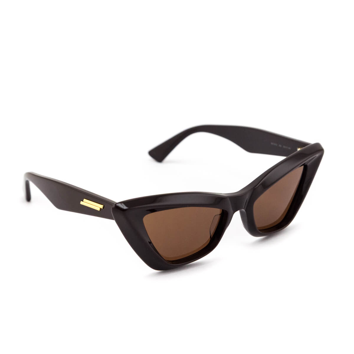 Bottega Veneta Brown Pointed Cat-Eye Sunglasses - Love that Bag etc - Preowned Authentic Designer Handbags & Preloved Fashions