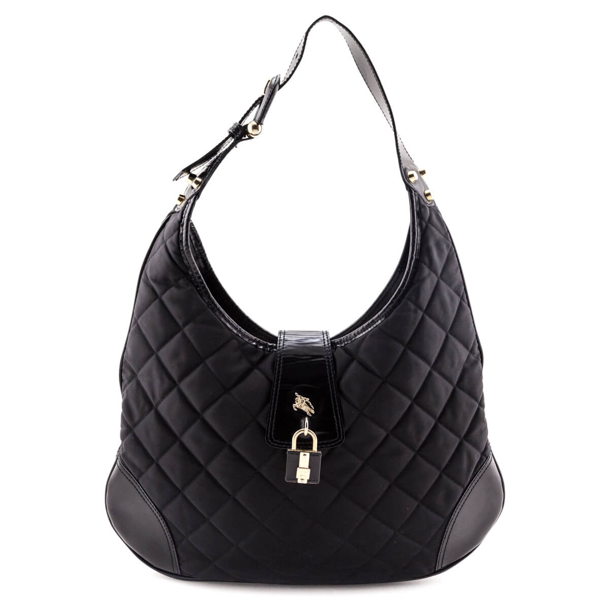 Burberry Black Quilted Nylon Brook Hobo Bag - Love that Bag etc - Preowned Authentic Designer Handbags & Preloved Fashions