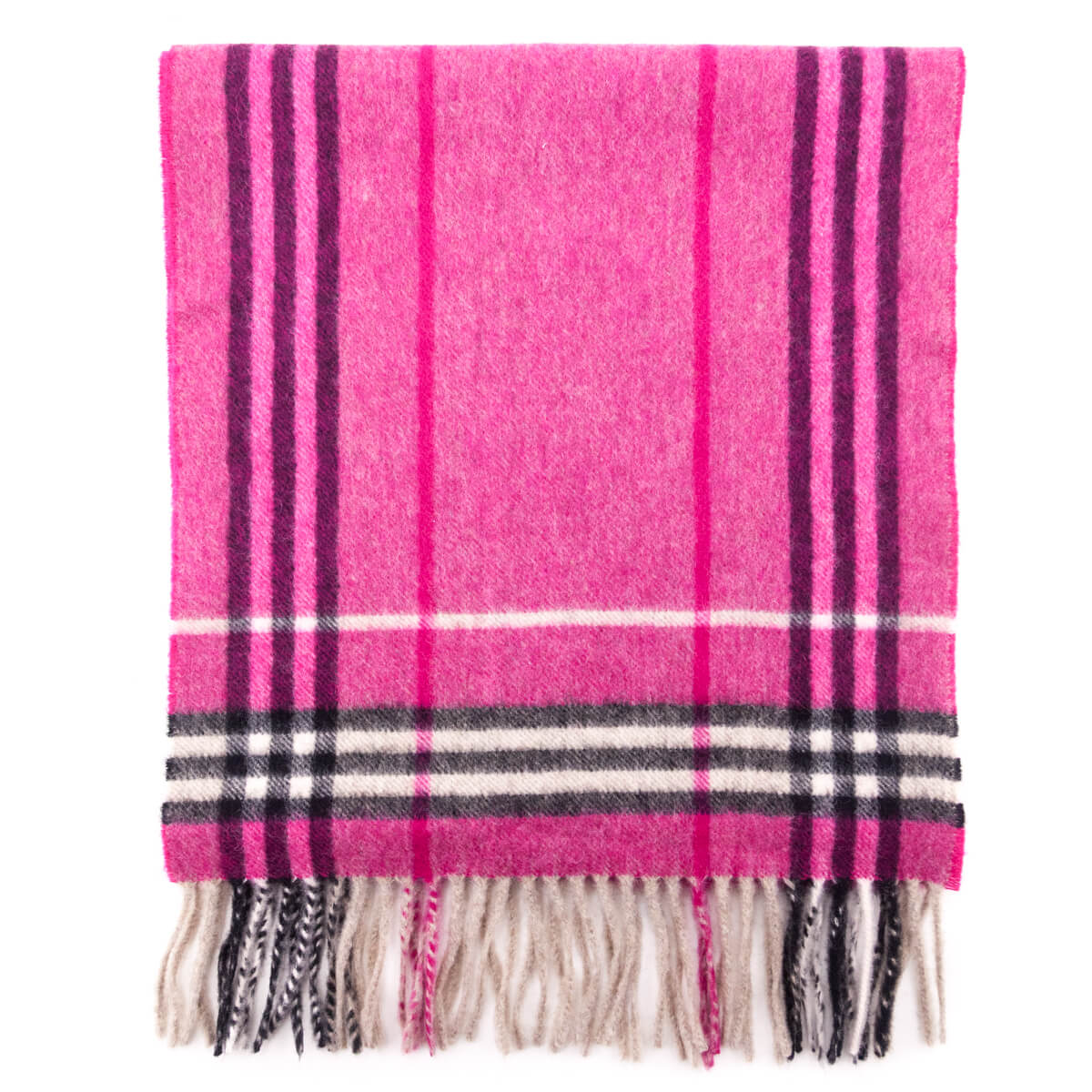 Burberry Pink Cashmere & Wool Check Scarf - Love that Bag etc - Preowned Authentic Designer Handbags & Preloved Fashions