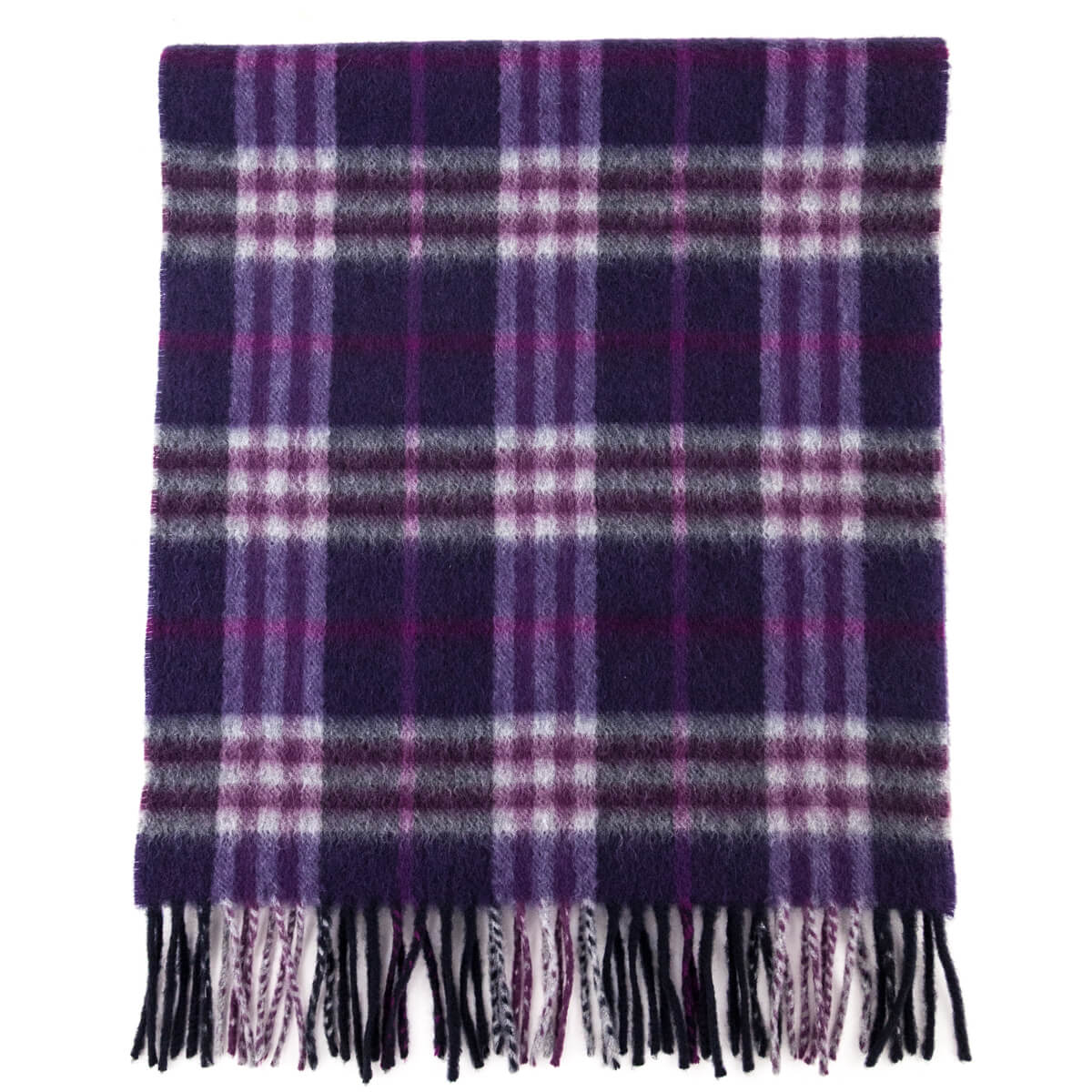 Burberry Purple Check Cashmere Scarf - Love that Bag etc - Preowned Authentic Designer Handbags & Preloved Fashions