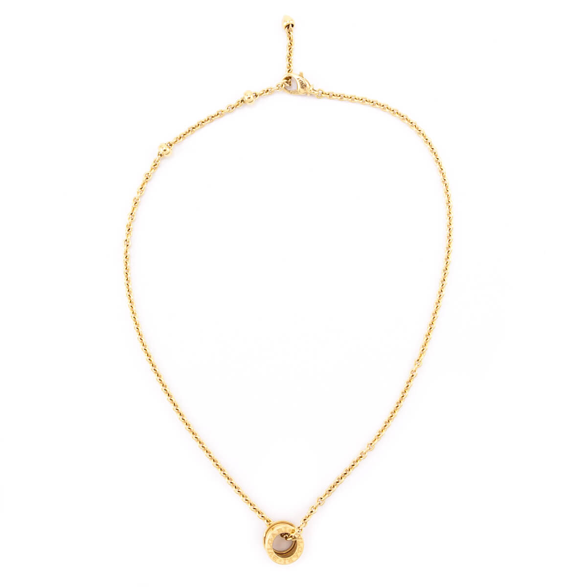 Bvlgari 18K Gold B.Zero1 Pendant Necklace - Love that Bag etc - Preowned Authentic Designer Handbags & Preloved Fashions
