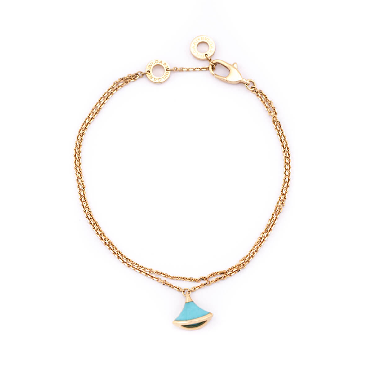 Bvlgari 18K Rose Gold Turquoise Divas' Dream Bracelet - Love that Bag etc - Preowned Authentic Designer Handbags & Preloved Fashions