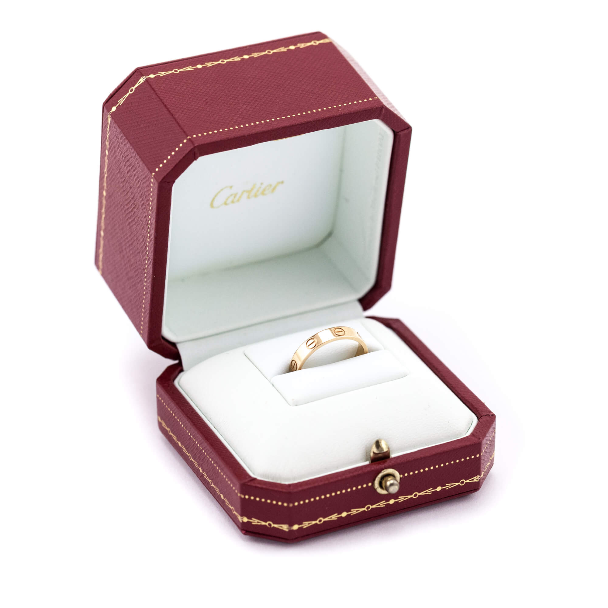 Cartier 18K Rose Gold Small LOVE Ring Size 53 - Love that Bag etc - Preowned Authentic Designer Handbags & Preloved Fashions