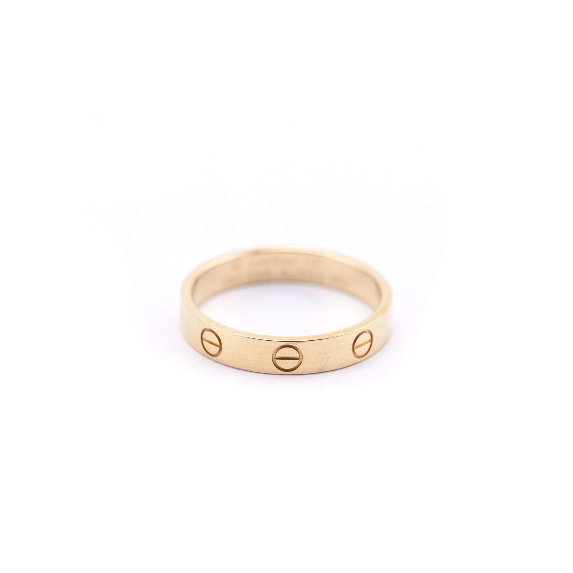 Cartier 18K Rose Gold Small LOVE Ring Size 56 - Love that Bag etc - Preowned Authentic Designer Handbags & Preloved Fashions