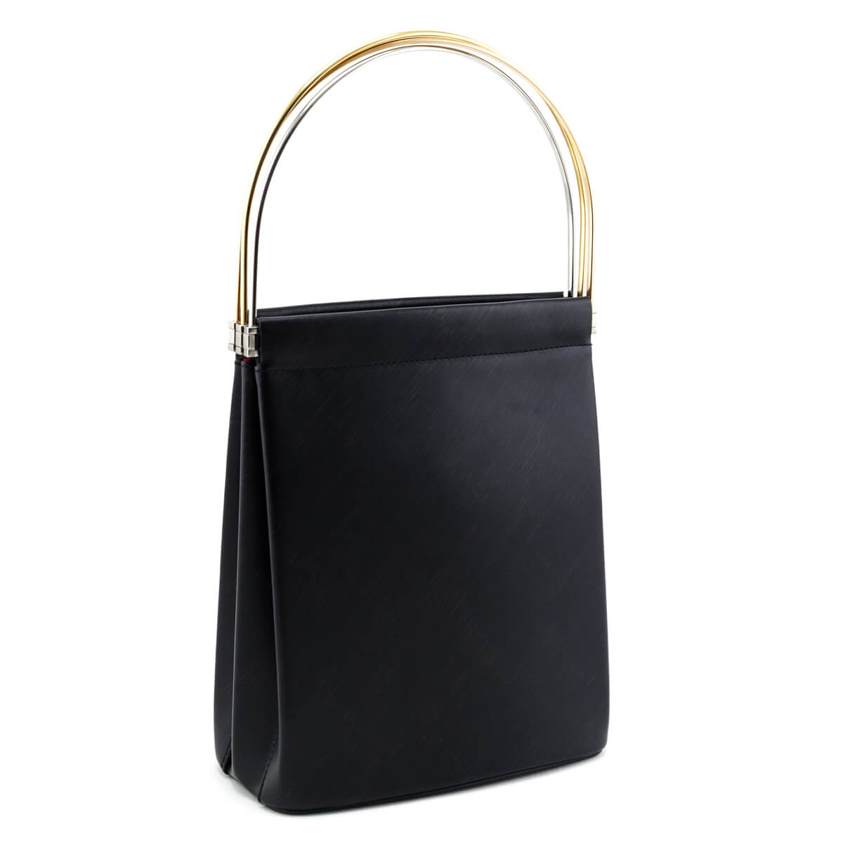 Cartier Black Leather Vintage Tricolor Trinity Handle Bag - Love that Bag etc - Preowned Authentic Designer Handbags & Preloved Fashions