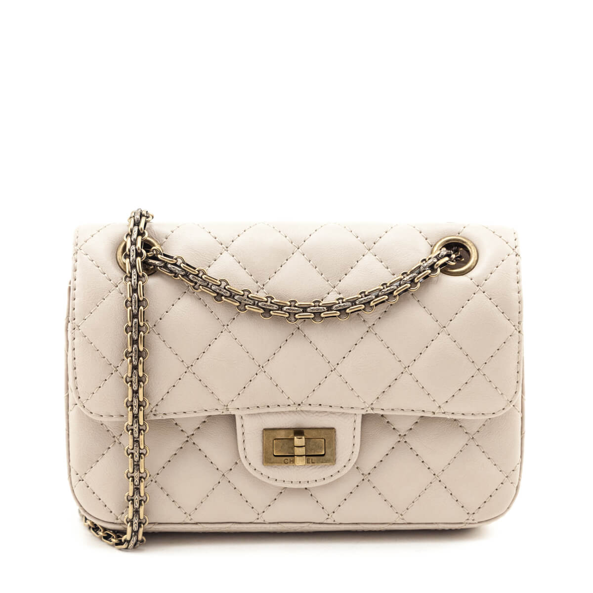 Chanel Beige Sheepskin Quilted 2.55 Reissue Mini Double Flap Bag - Love that Bag etc - Preowned Authentic Designer Handbags & Preloved Fashions