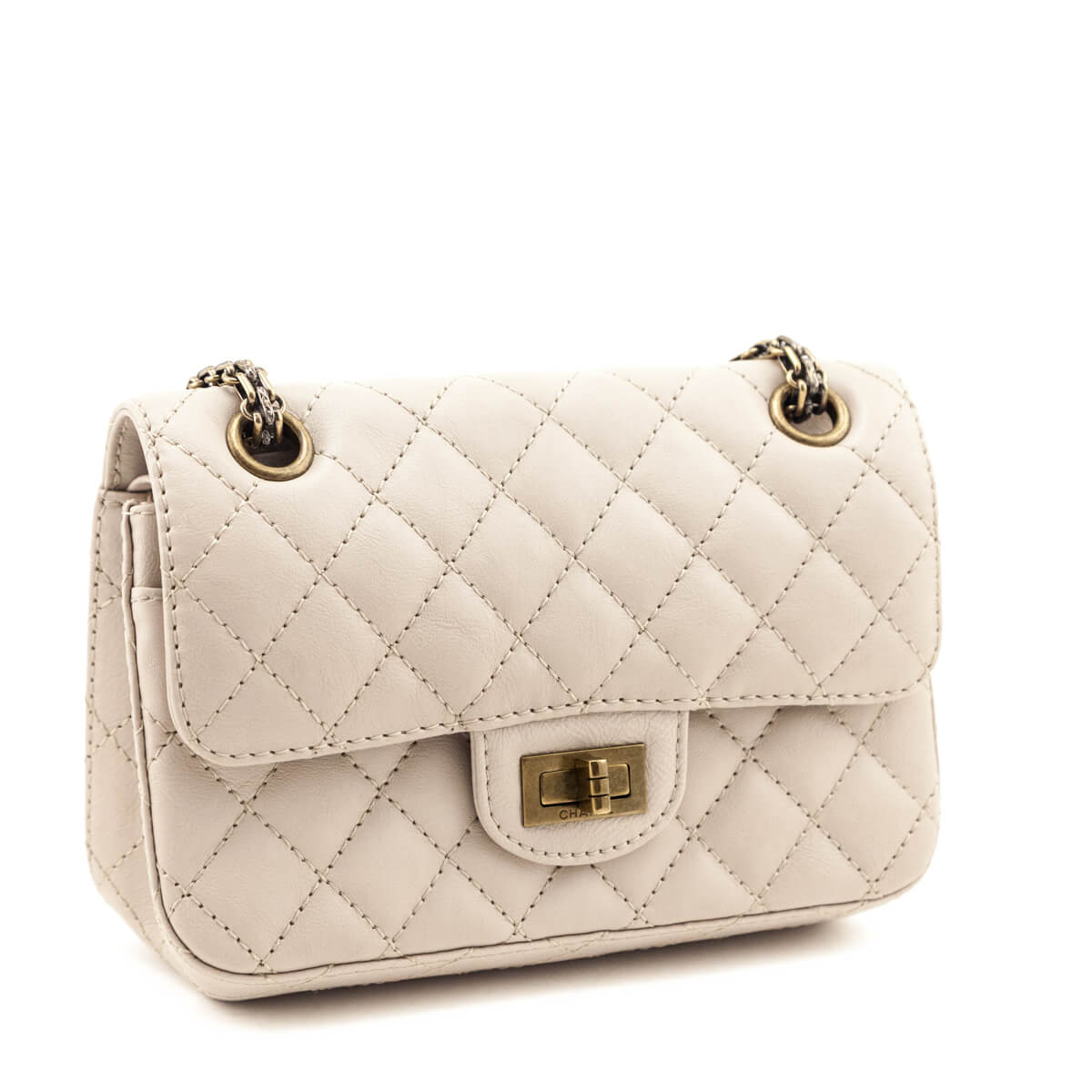 Chanel Beige Sheepskin Quilted 2.55 Reissue Mini Double Flap Bag - Love that Bag etc - Preowned Authentic Designer Handbags & Preloved Fashions