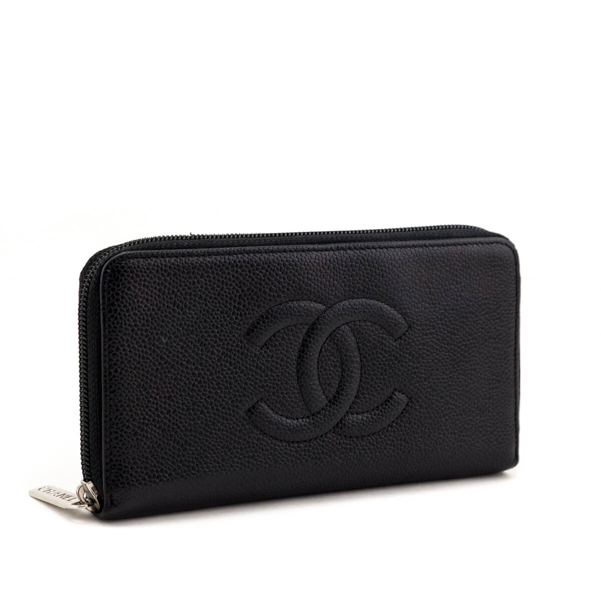 Chanel Black Caviar Large Timeless CC Zip Around Wallet - Love that Bag etc - Preowned Authentic Designer Handbags & Preloved Fashions