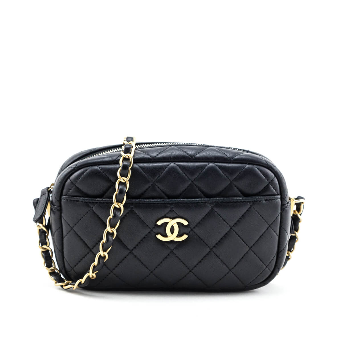 Chanel Black Quilted Lambskin Small Timeless Camera Case - Love that Bag etc - Preowned Authentic Designer Handbags & Preloved Fashions