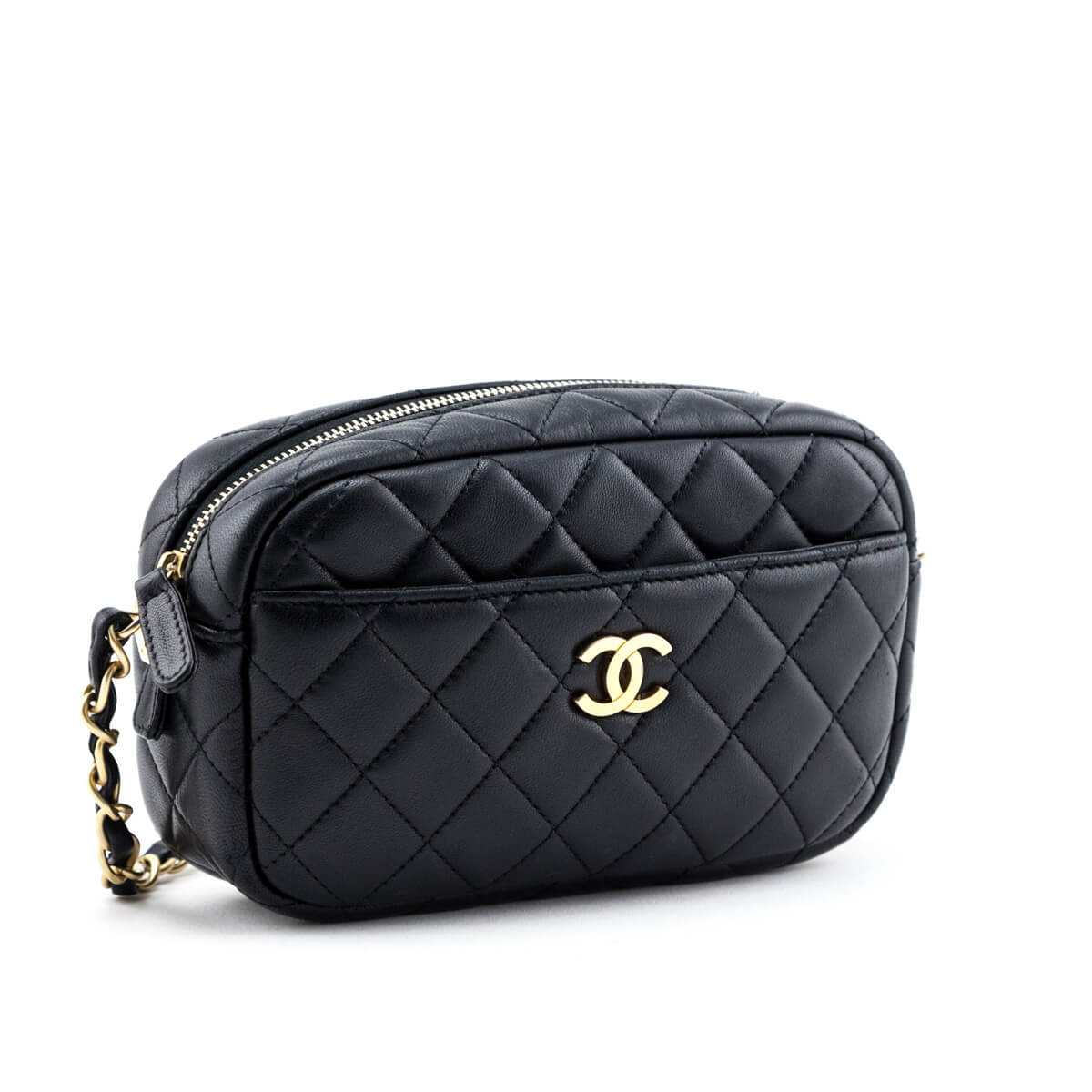 Chanel Black Quilted Lambskin Small Timeless Camera Case - Love that Bag etc - Preowned Authentic Designer Handbags & Preloved Fashions