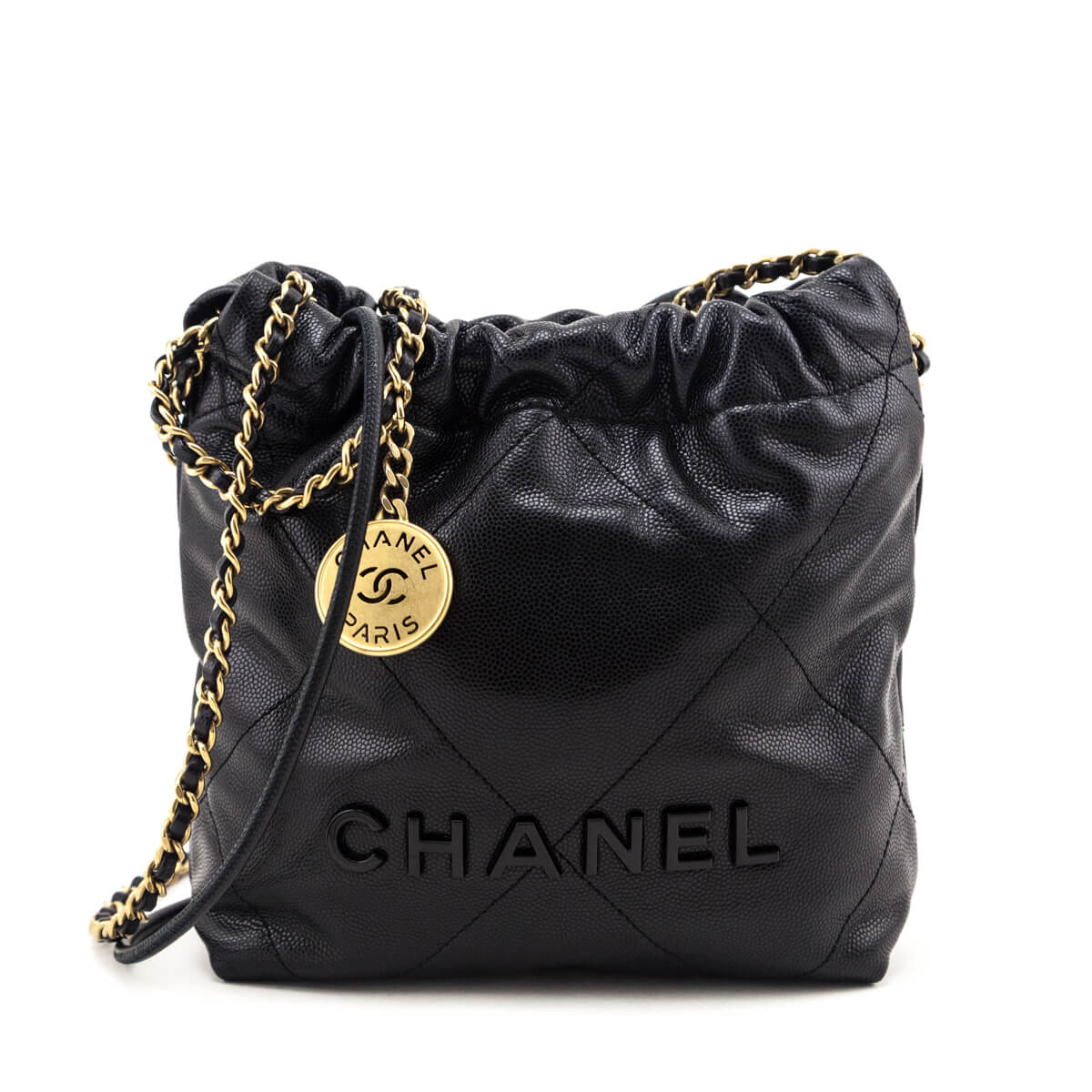 Chanel Black Shiny Caviar Quilted Monochrome Mini Chanel 22 - Love 历史查询®Bag®幸运飞行艇官方开奖记录-168官方飞艇结果号码预测 - Preowned Authentic Designer Handbags & Preloved Fashions