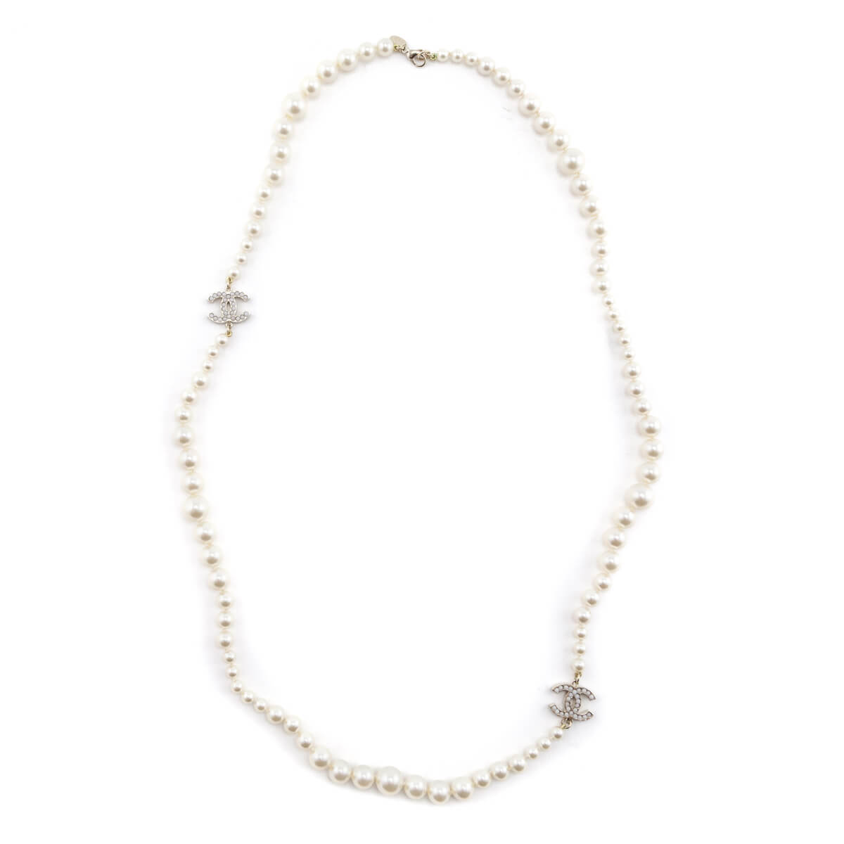 Chanel Faux Pearl CC Station Necklace - Love that Bag etc - Preowned Authentic Designer Handbags & Preloved Fashions