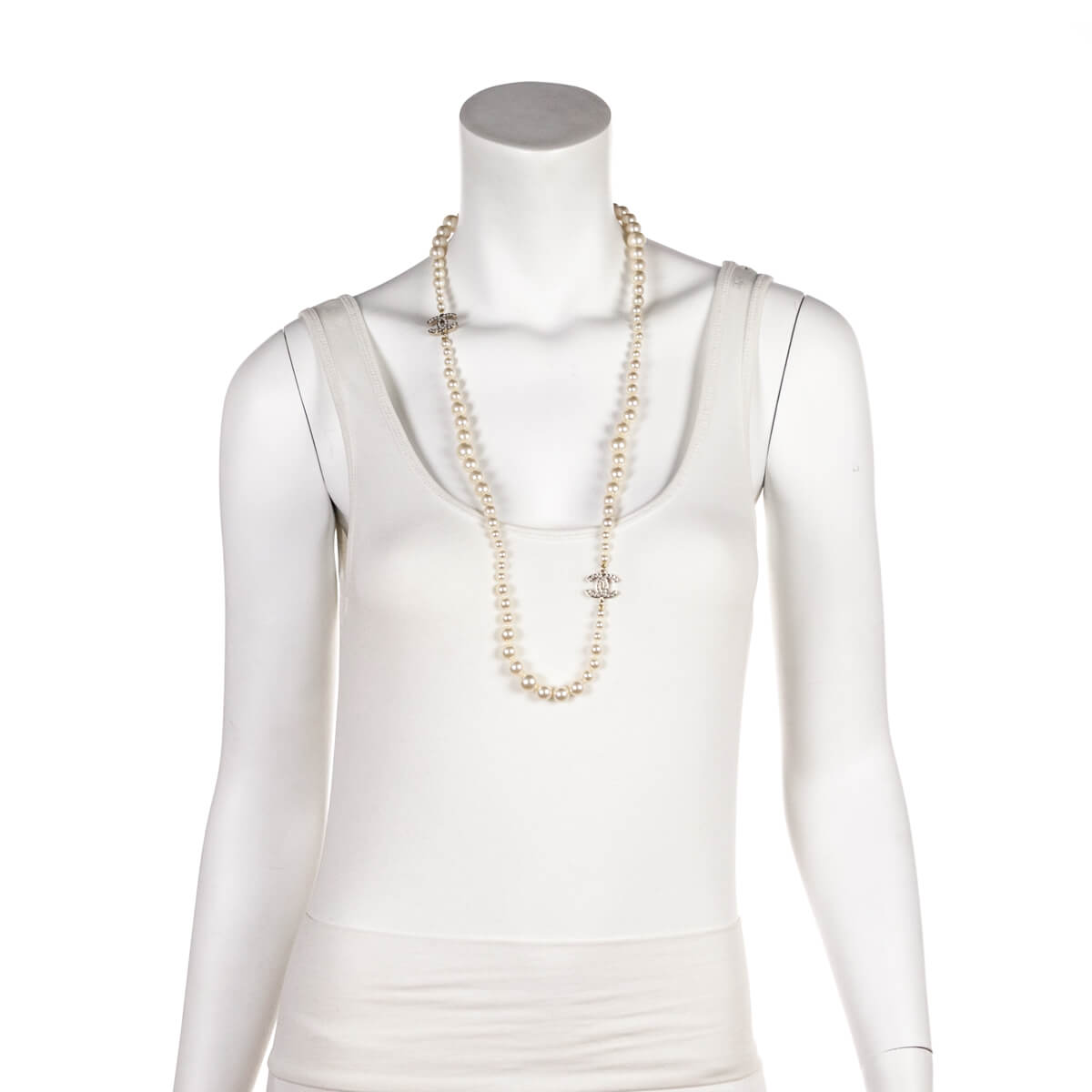 Chanel Faux Pearl CC Station Necklace - Love that Bag etc - Preowned Authentic Designer Handbags & Preloved Fashions