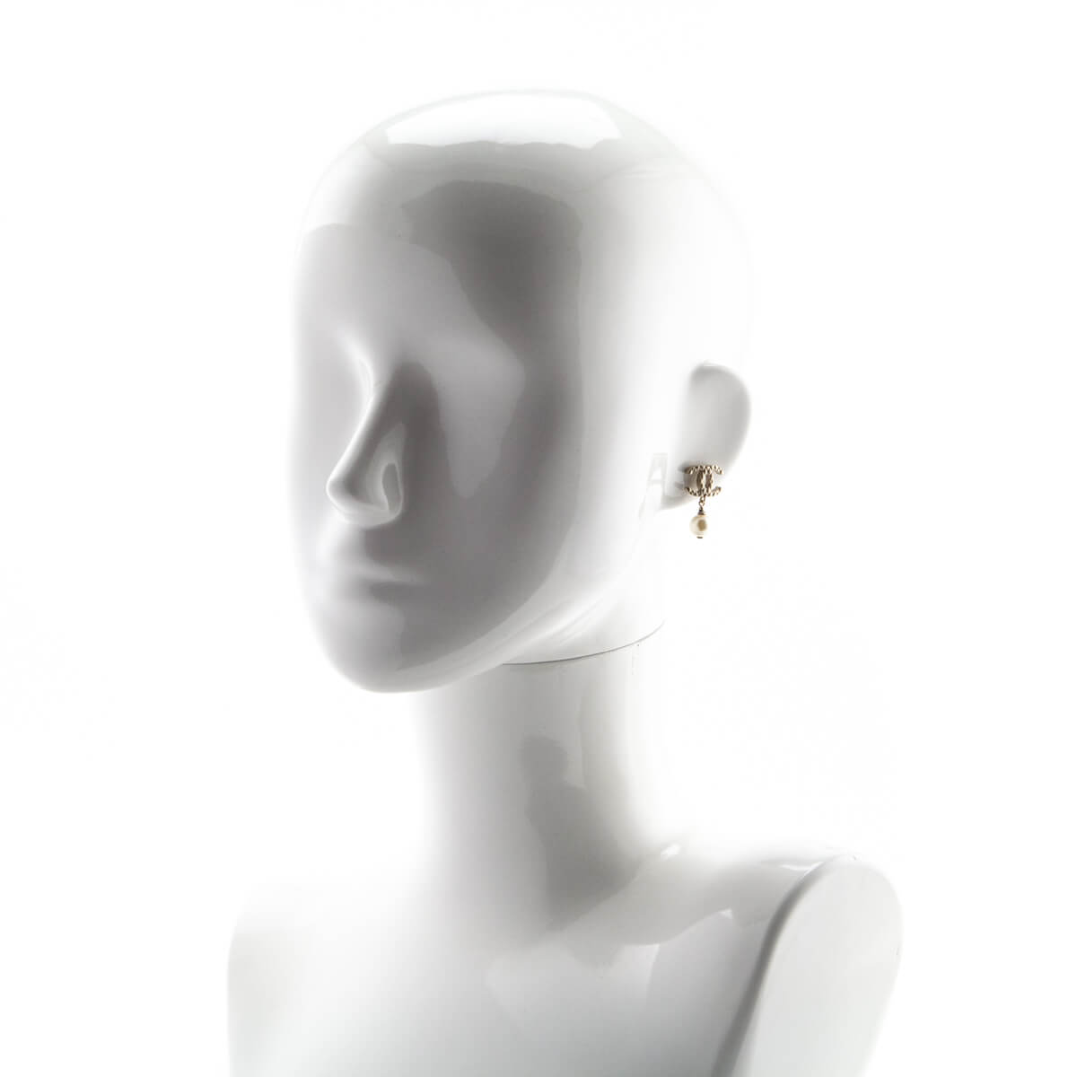 Chanel Gold Tone CC Faux Pearl Drop Earrings - Love that Bag etc - Preowned Authentic Designer Handbags & Preloved Fashions