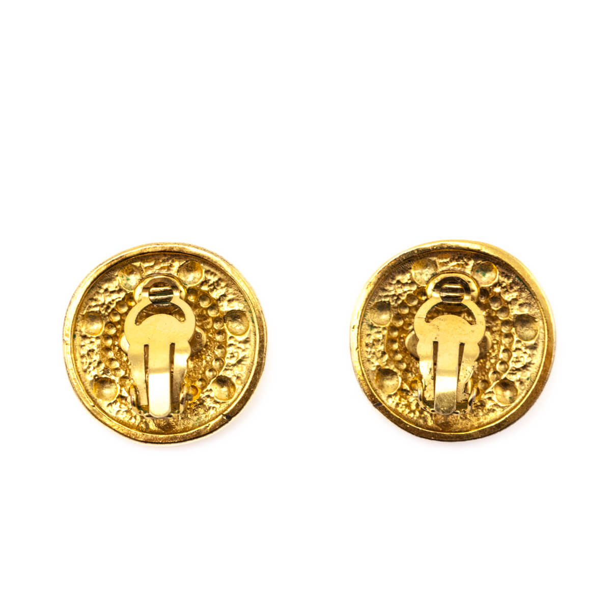 Chanel Gold Vintage CC Clip On Earrings - Love that Bag etc - Preowned Authentic Designer Handbags & Preloved Fashions