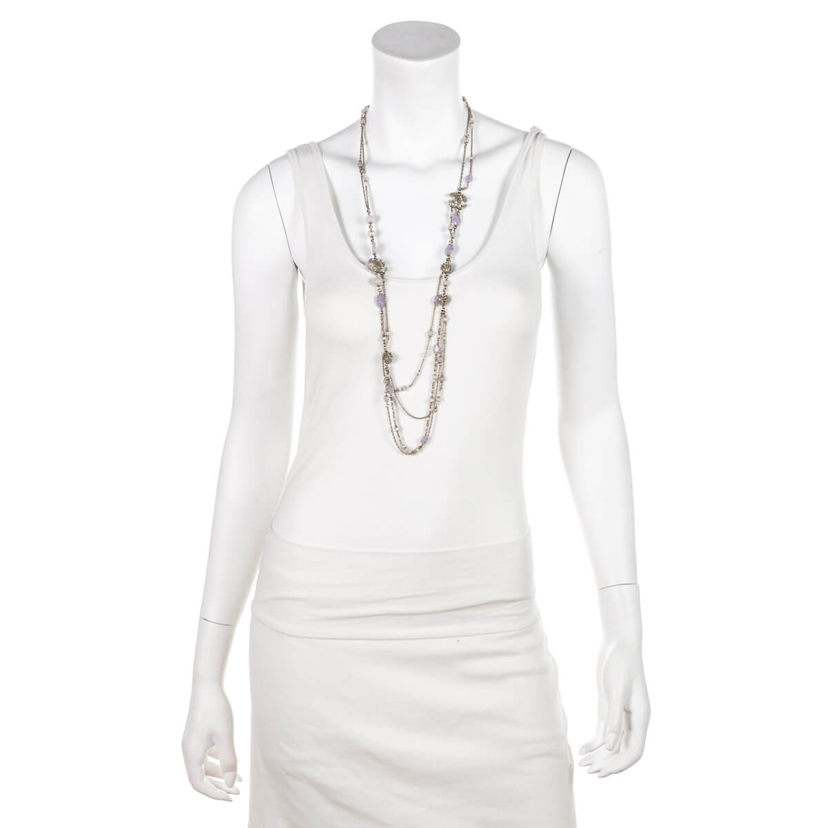 Chanel Purple Bead & Gold CC Multi-Strand Necklace - Love that Bag etc - Preowned Authentic Designer Handbags & Preloved Fashions