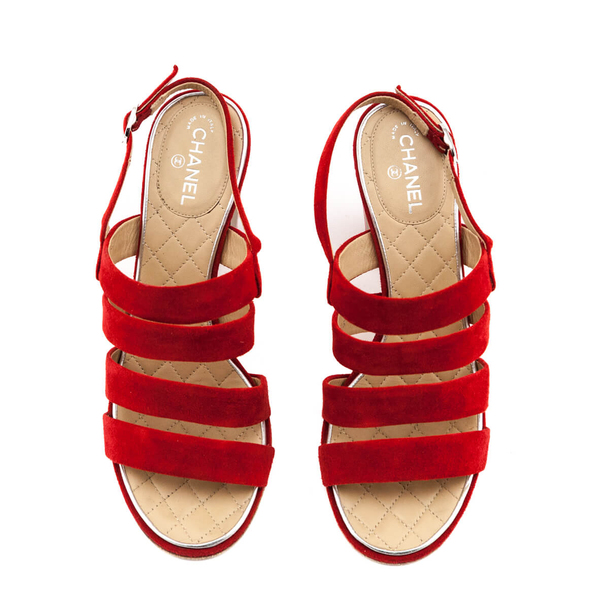 Chanel Red Suede Multi-Strap CC Sandals US 7 | EU 37 - Love 历史查询®Bag®幸运飞行艇官方开奖记录-168官方飞艇结果号码预测 - Preowned Authentic Designer Handbags & Preloved Fashions