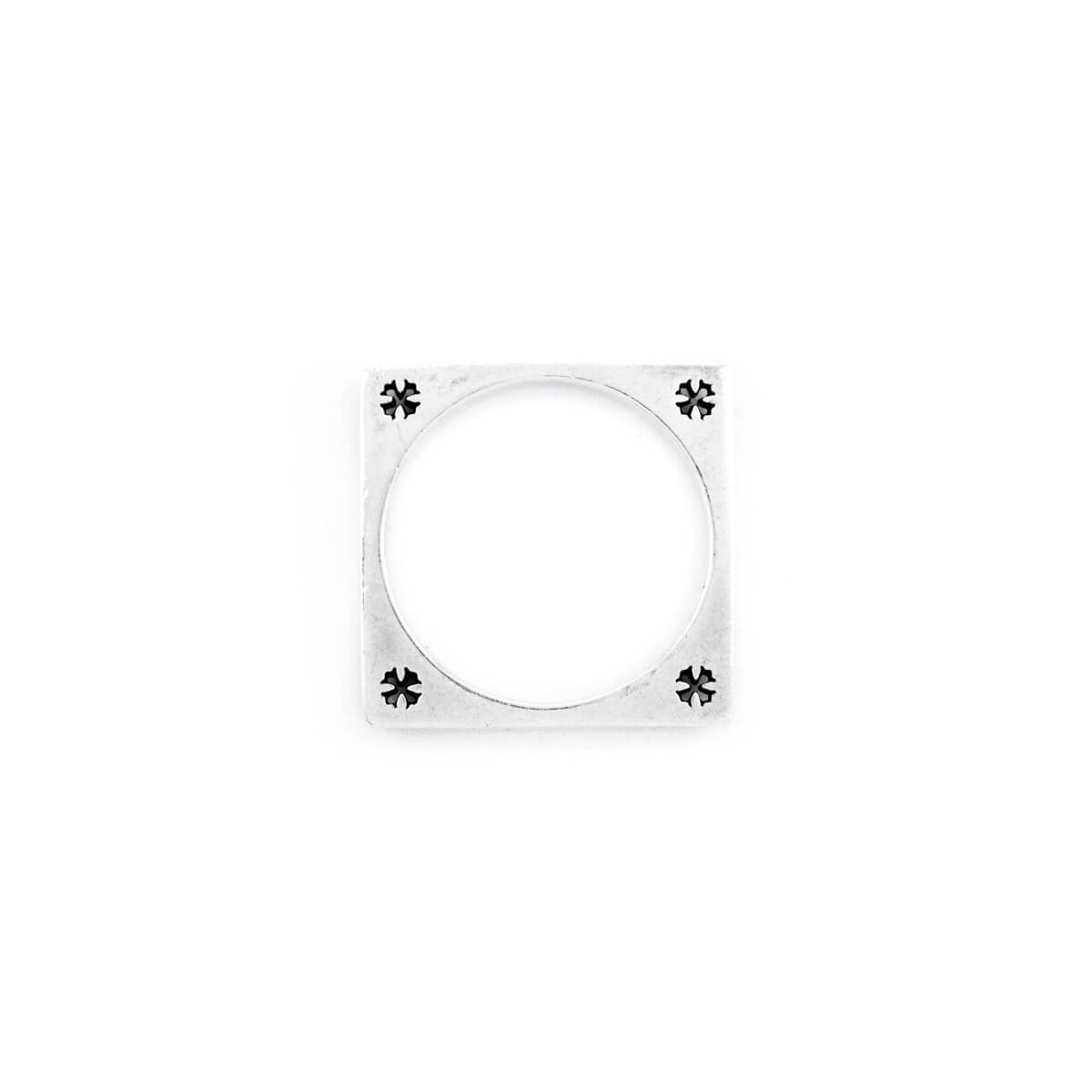 Chrome Hearts Sterling Silver Square Circle Ring Size 7 - Love that Bag etc - Preowned Authentic Designer Handbags & Preloved Fashions