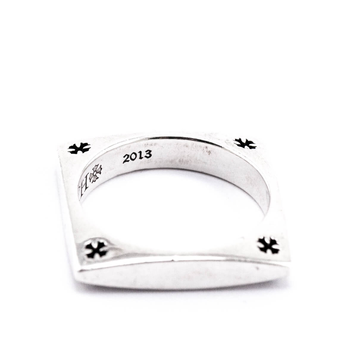 Chrome Hearts Sterling Silver Square Circle Ring Size 7 - Love that Bag etc - Preowned Authentic Designer Handbags & Preloved Fashions