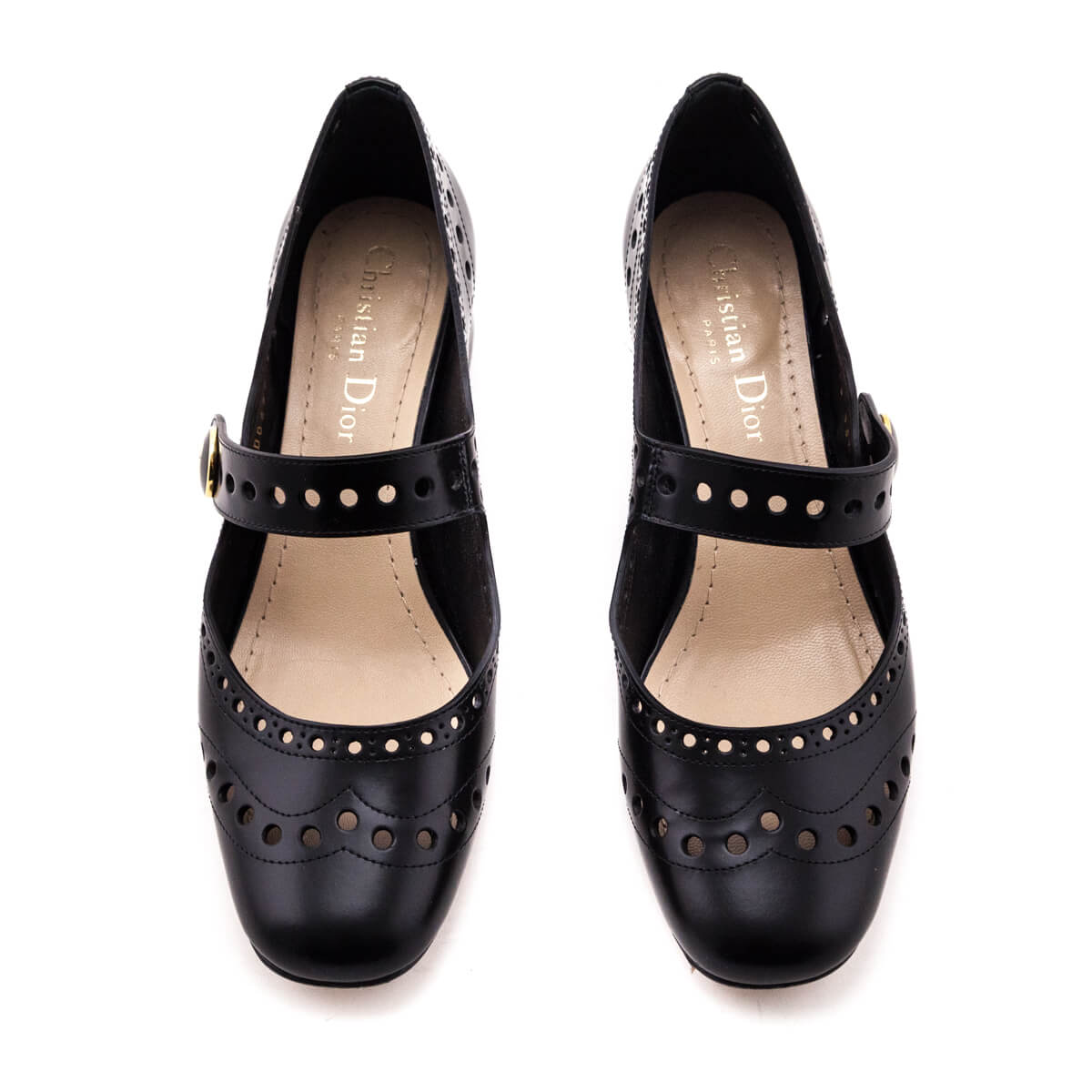 Dior Black Teddy D Mary Jane Pumps Size US 5.5 | EU 35.5 - Love that Bag etc - Preowned Authentic Designer Handbags & Preloved Fashions