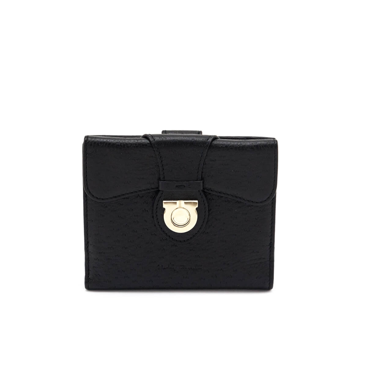 Ferragamo Black Leather Wallet - Love that Bag etc - Preowned Authentic Designer Handbags & Preloved Fashions