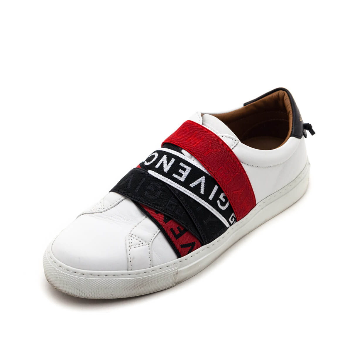 Givenchy White, Black & Red Urban Street Low Webbing Sneakers Size US 9 | EU 39 - Love that Bag etc - Preowned Authentic Designer Handbags & Preloved Fashions