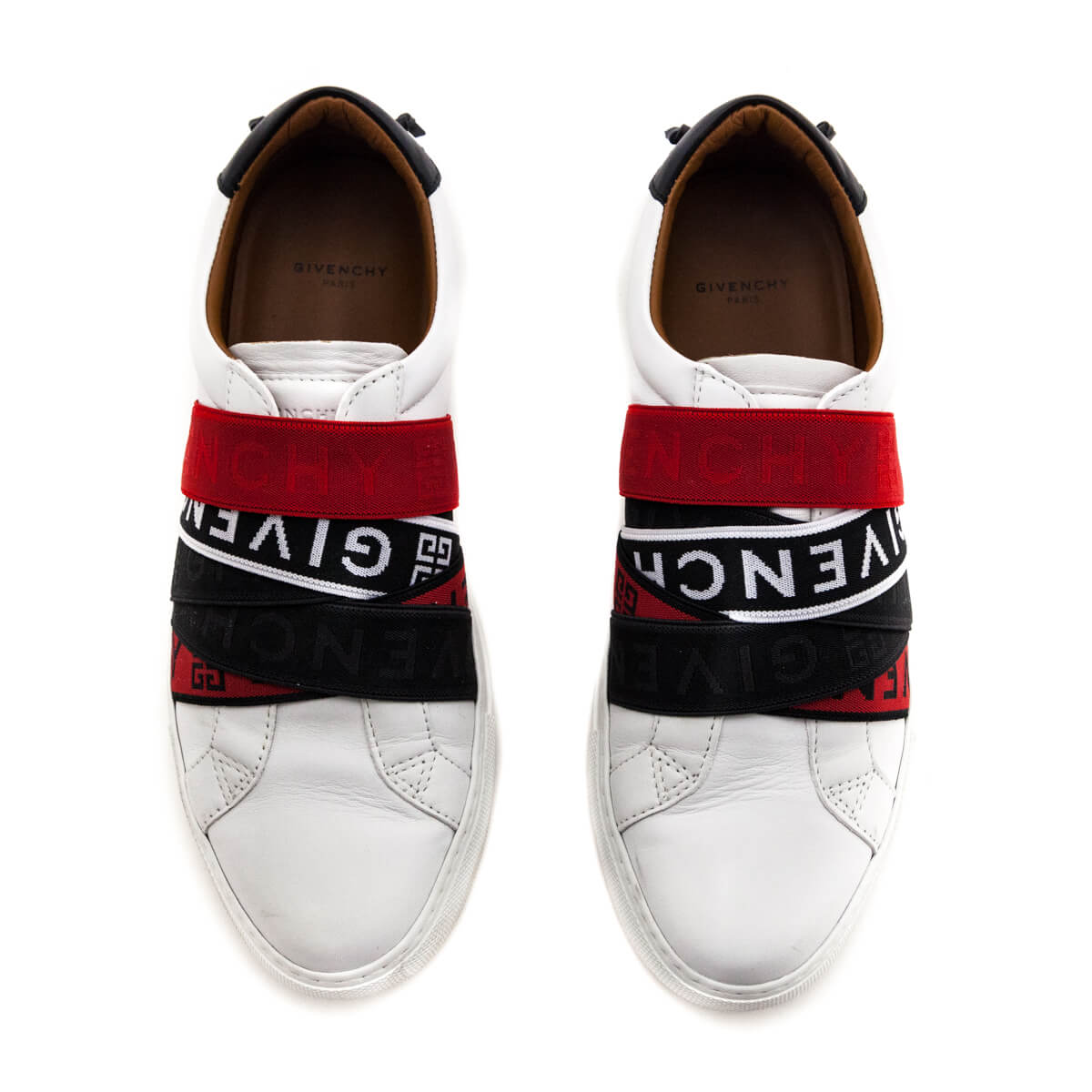Givenchy White, Black & Red Urban Street Low Webbing Sneakers Size US 9 | EU 39 - Love that Bag etc - Preowned Authentic Designer Handbags & Preloved Fashions
