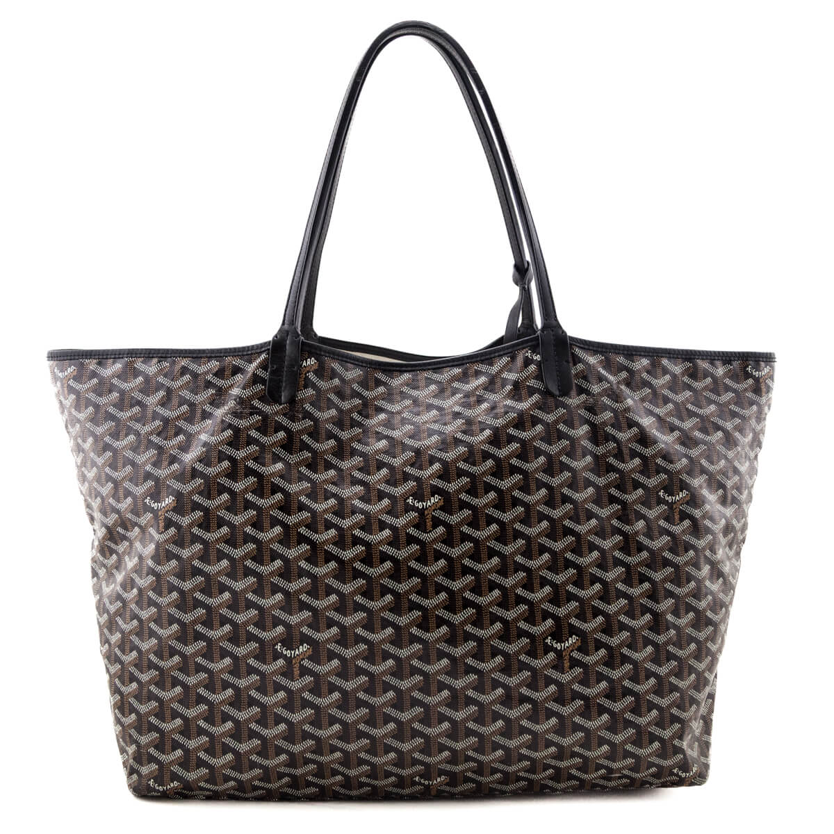 Goyard Black Goyardine Saint Louis GM - Love that Bag etc - Preowned Authentic Designer Handbags & Preloved Fashions