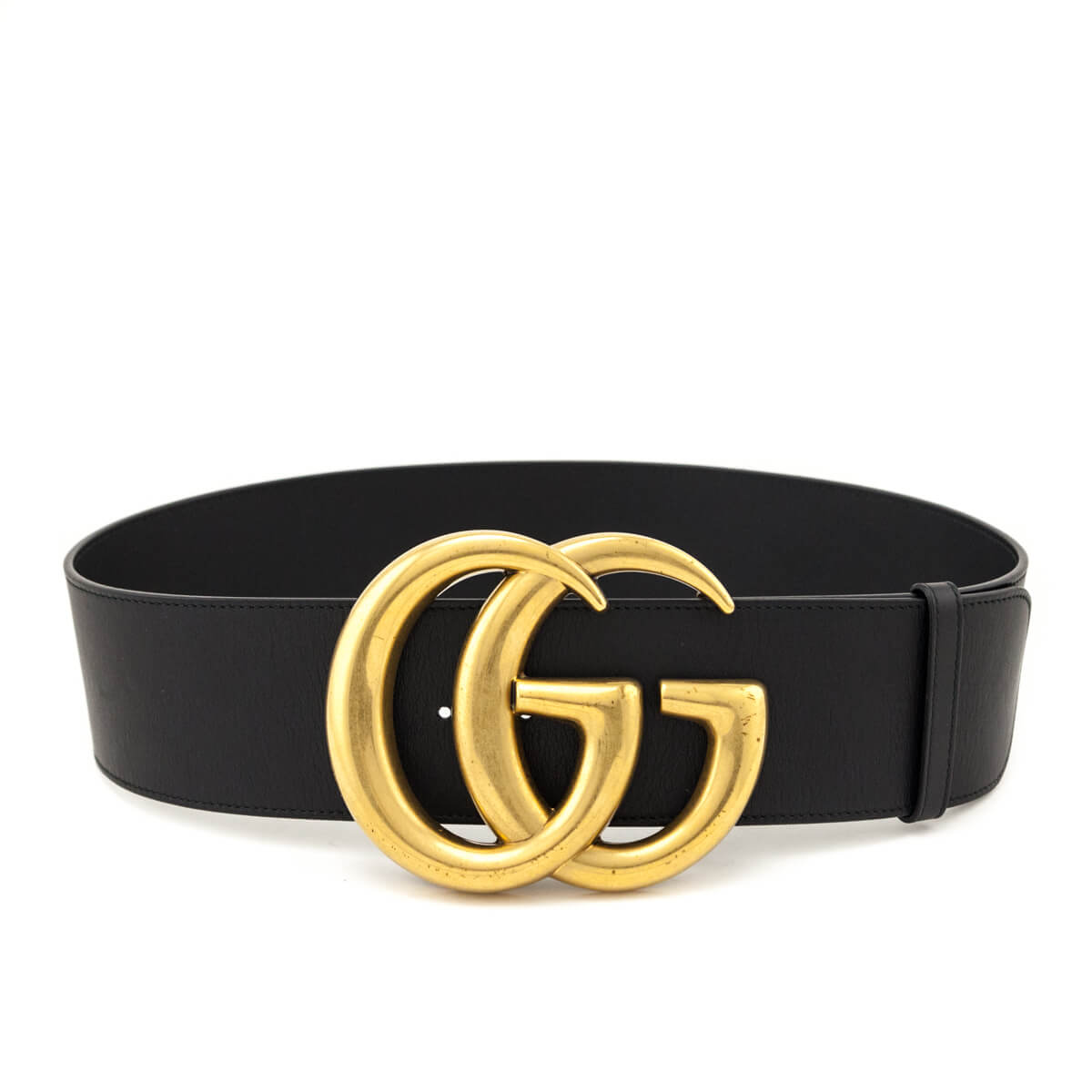 Gucci Black Double G Logo Belt - Love that Bag etc - Preowned Authentic Designer Handbags & Preloved Fashions