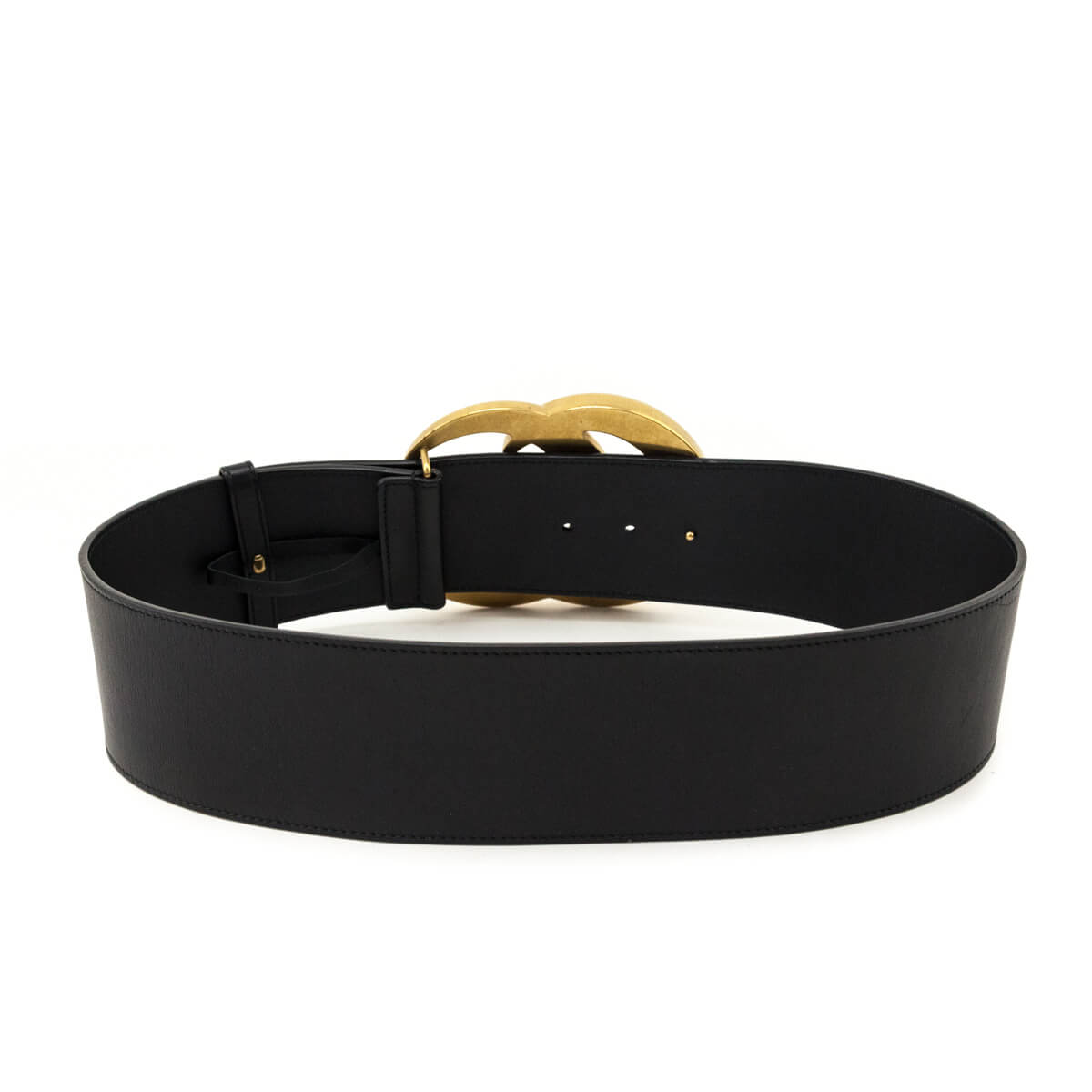 Gucci Black Double G Logo Belt - Love that Bag etc - Preowned Authentic Designer Handbags & Preloved Fashions