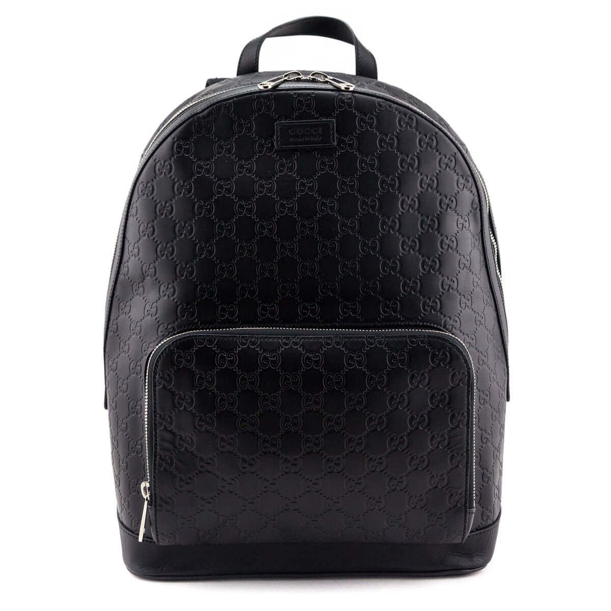 Gucci Black Guccissima Signature Day Backpack - Love that Bag etc - Preowned Authentic Designer Handbags & Preloved Fashions