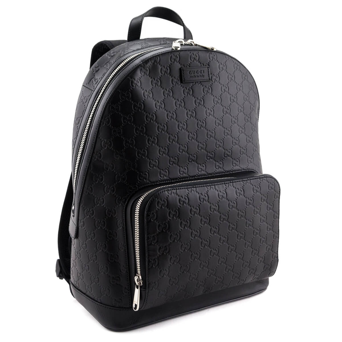 Gucci Black Guccissima Signature Day Backpack - Love that Bag etc - Preowned Authentic Designer Handbags & Preloved Fashions
