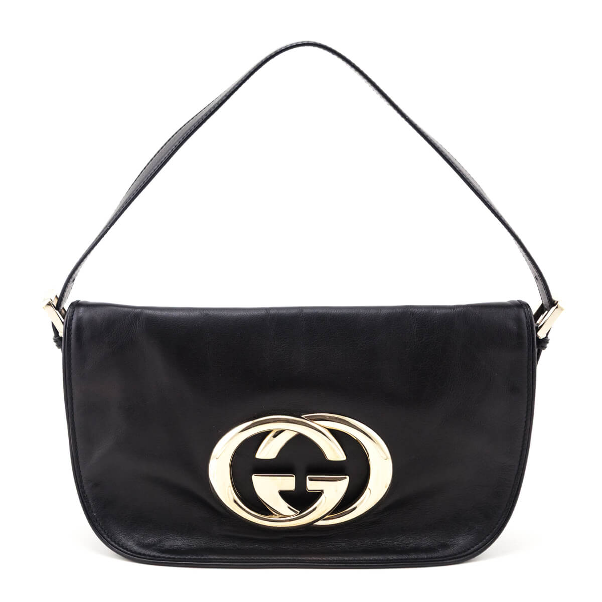Gucci Black Leather Small Britt Shoulder Bag - Love that Bag etc - Preowned Authentic Designer Handbags & Preloved Fashions