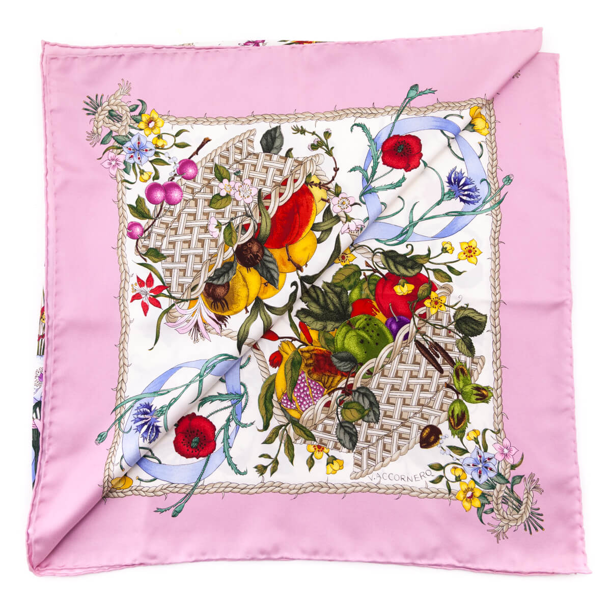 Gucci Pink Silk Flora Scarf - Love that Bag etc - Preowned Authentic Designer Handbags & Preloved Fashions