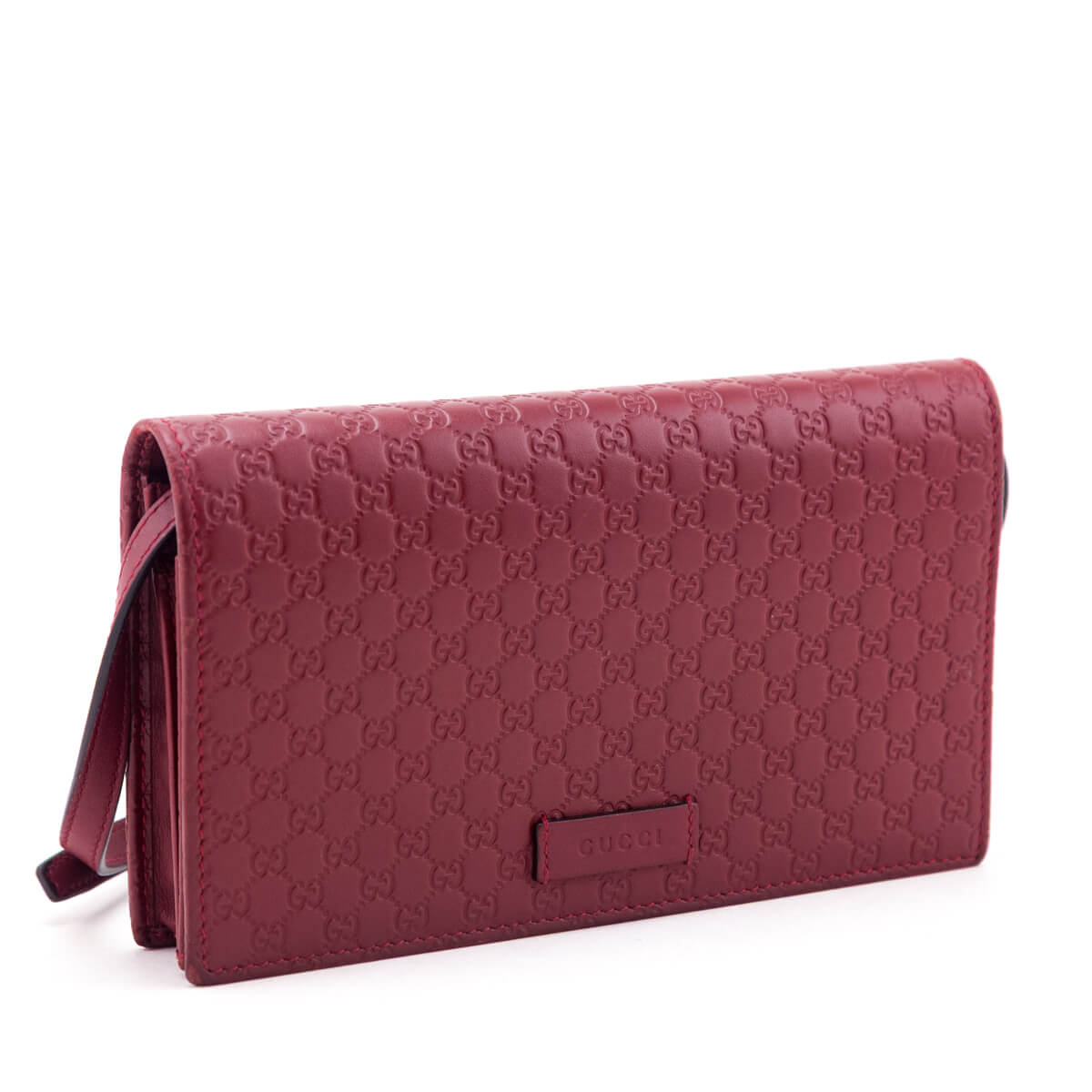 Gucci Red Microguccissima Crossbody Wallet - Love that Bag etc - Preowned Authentic Designer Handbags & Preloved Fashions
