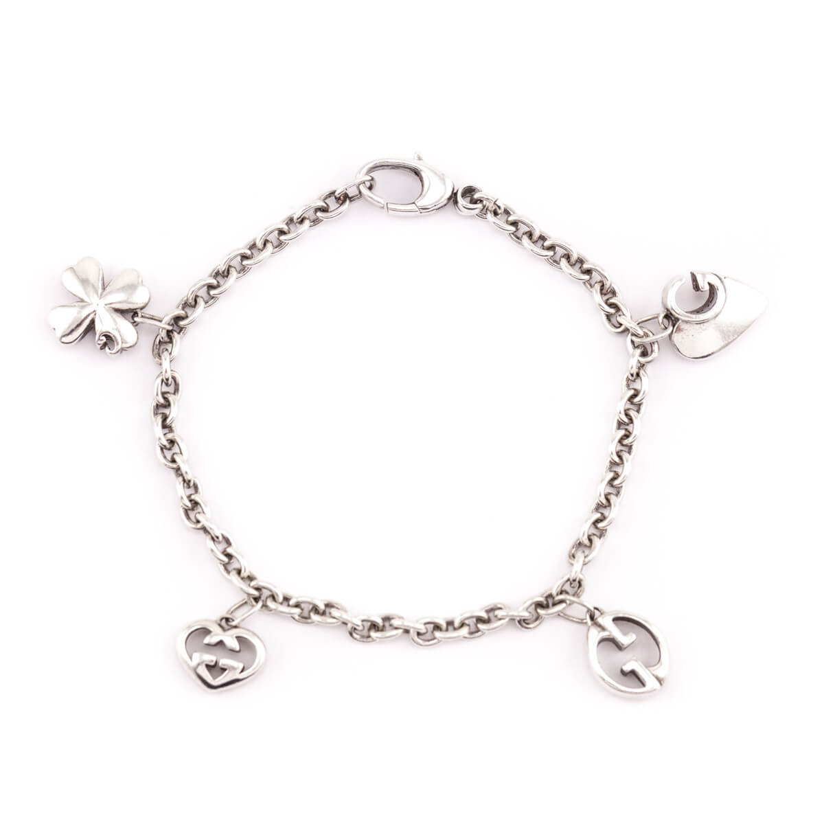 Gucci Sterling Silver Charm Bracelet - Love that Bag etc - Preowned Authentic Designer Handbags & Preloved Fashions