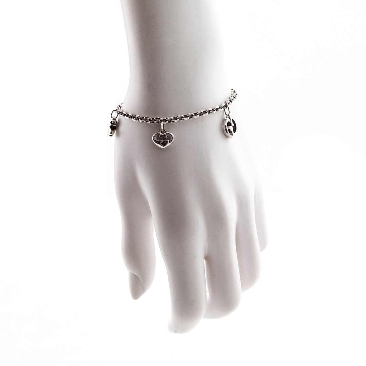 Gucci Sterling Silver Charm Bracelet - Love that Bag etc - Preowned Authentic Designer Handbags & Preloved Fashions