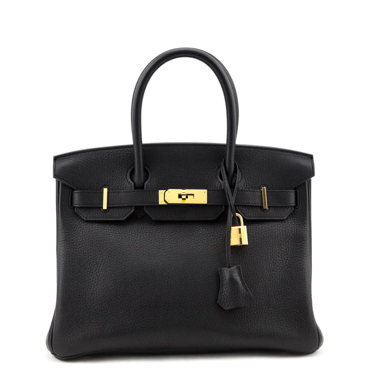 Hermes Black Clemence Birkin 30 - Love that Bag etc - Preowned Authentic Designer Handbags & Preloved Fashions