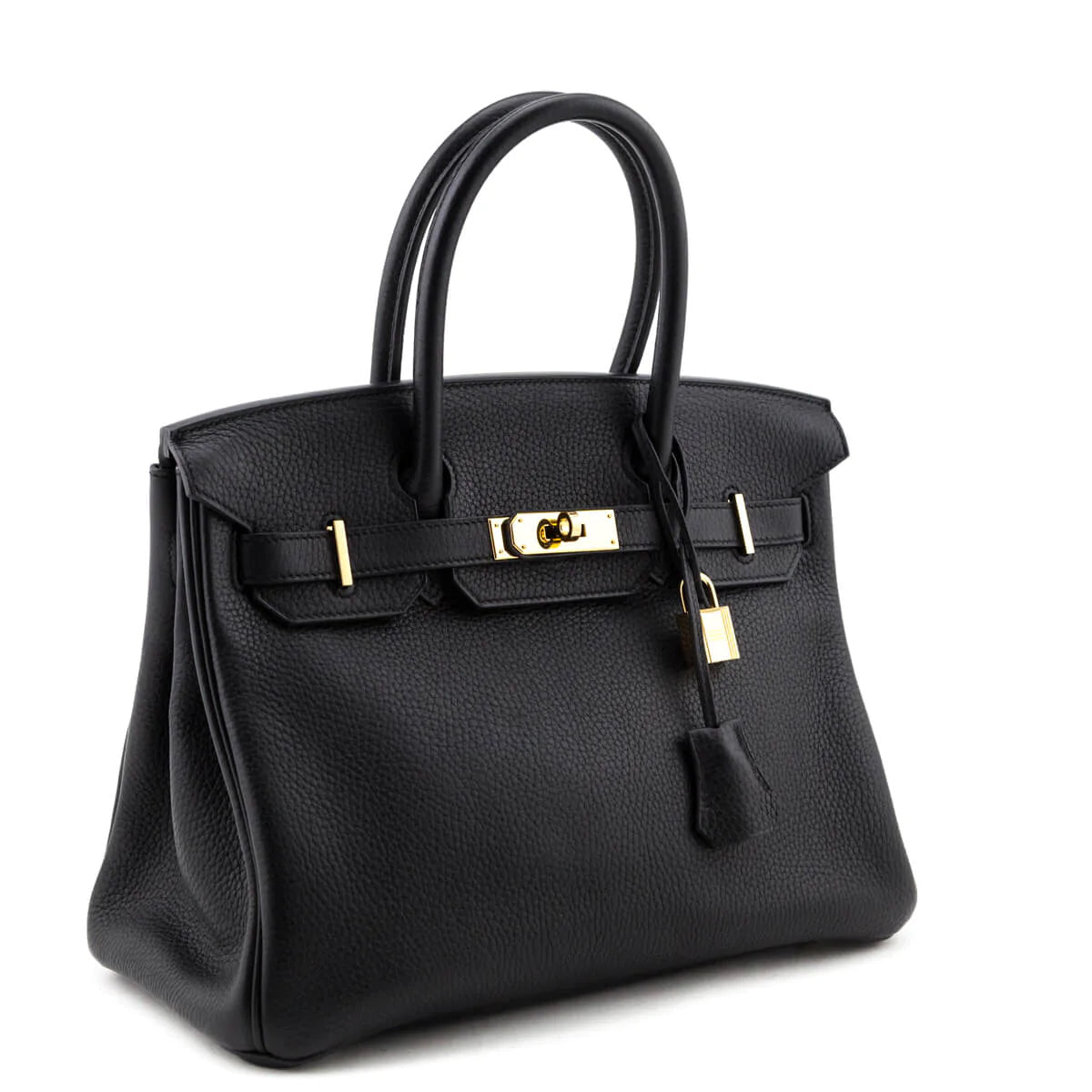 Hermes Black Clemence Birkin 30 - Love that Bag etc - Preowned Authentic Designer Handbags & Preloved Fashions