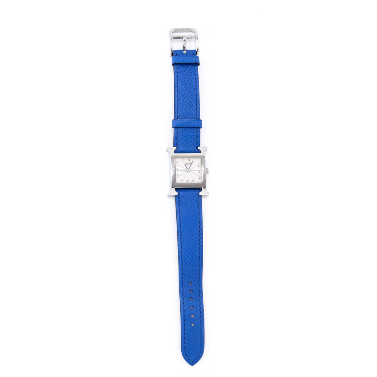 Hermes Blue Stainless Steel Epsom 21mm Heure H Quartz Watch - Love that Bag etc - Preowned Authentic Designer Handbags & Preloved Fashions