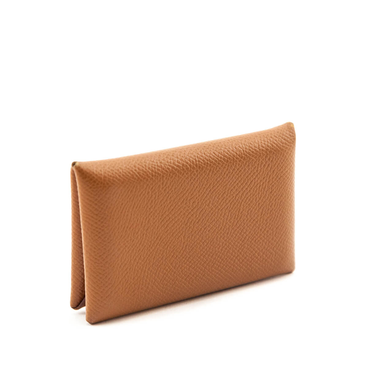 Hermes Gold Epsom Calvi Card Case - Love that Bag etc - Preowned Authentic Designer Handbags & Preloved Fashions