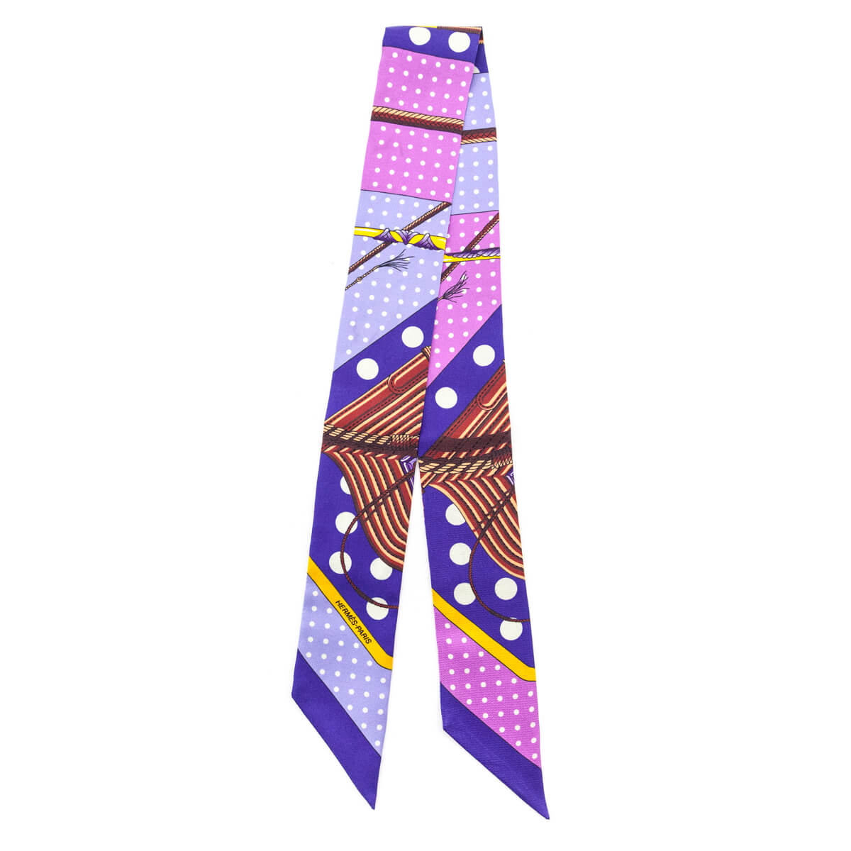 Hermes Purple Clic Clac A Pois Twilly - Love that Bag etc - Preowned Authentic Designer Handbags & Preloved Fashions