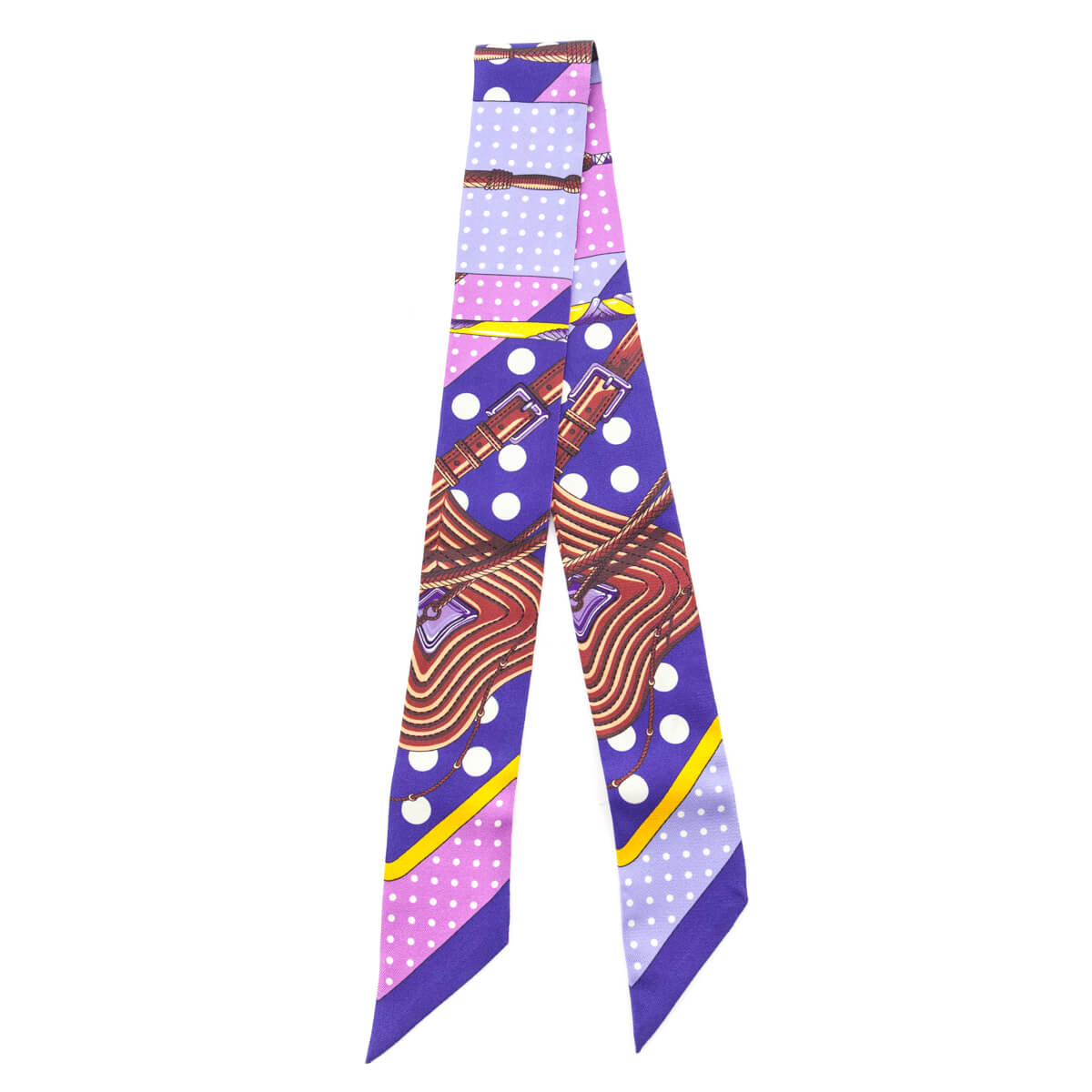 Hermes Purple Clic Clac A Pois Twilly - Love that Bag etc - Preowned Authentic Designer Handbags & Preloved Fashions