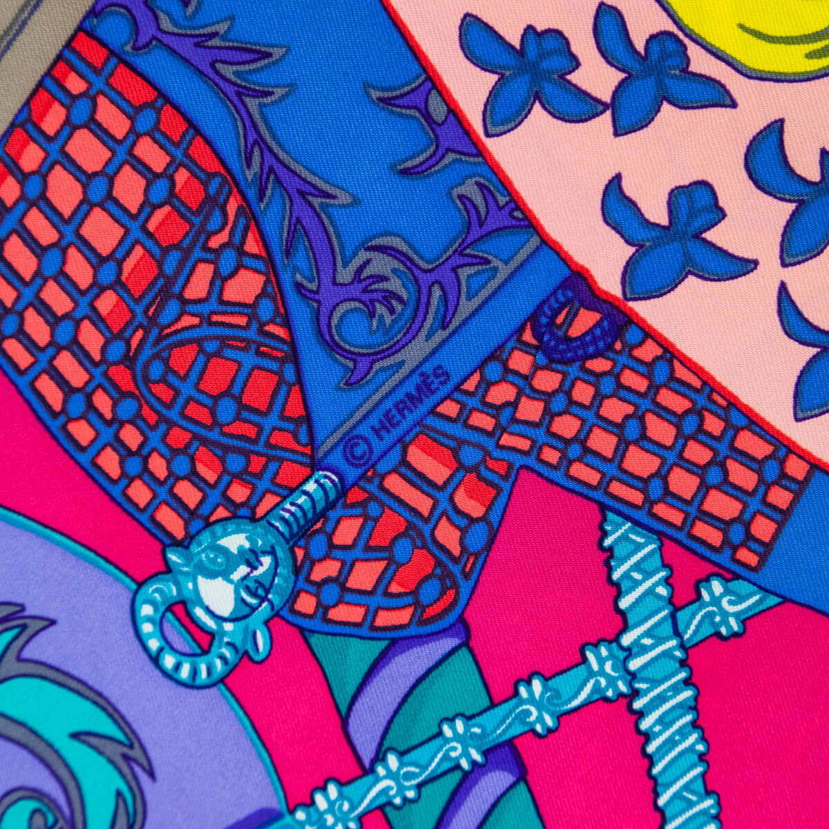 Hermes Purple Etendards et Bannieres Silk Scarf 90 - Love that Bag etc - Preowned Authentic Designer Handbags & Preloved Fashions