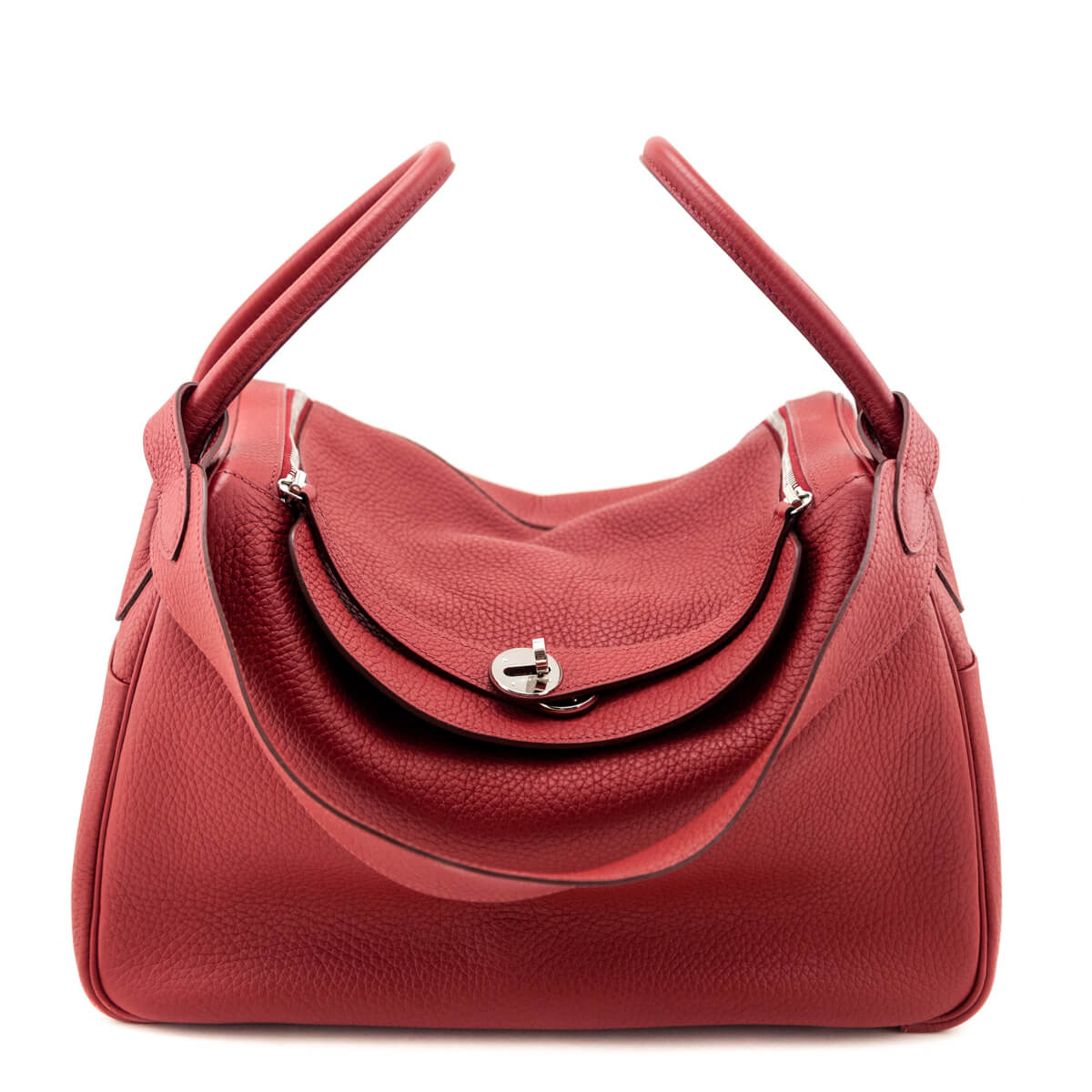 Hermes Rouge Garance Clemence Lindy 34 - Love that Bag etc - Preowned Authentic Designer Handbags & Preloved Fashions