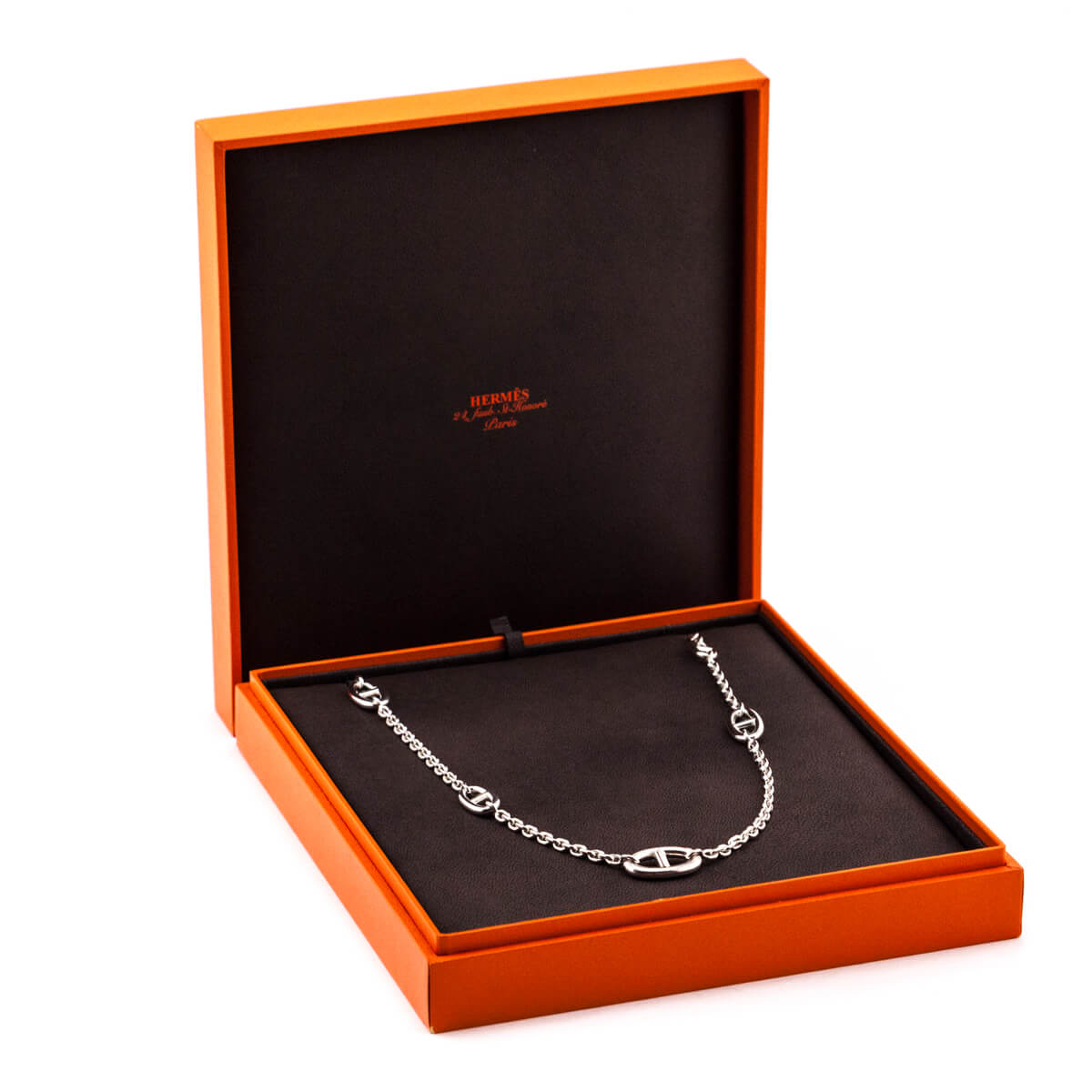 Hermes Sterling Silver Farandole Long Necklace 80 - Love that Bag etc - Preowned Authentic Designer Handbags & Preloved Fashions