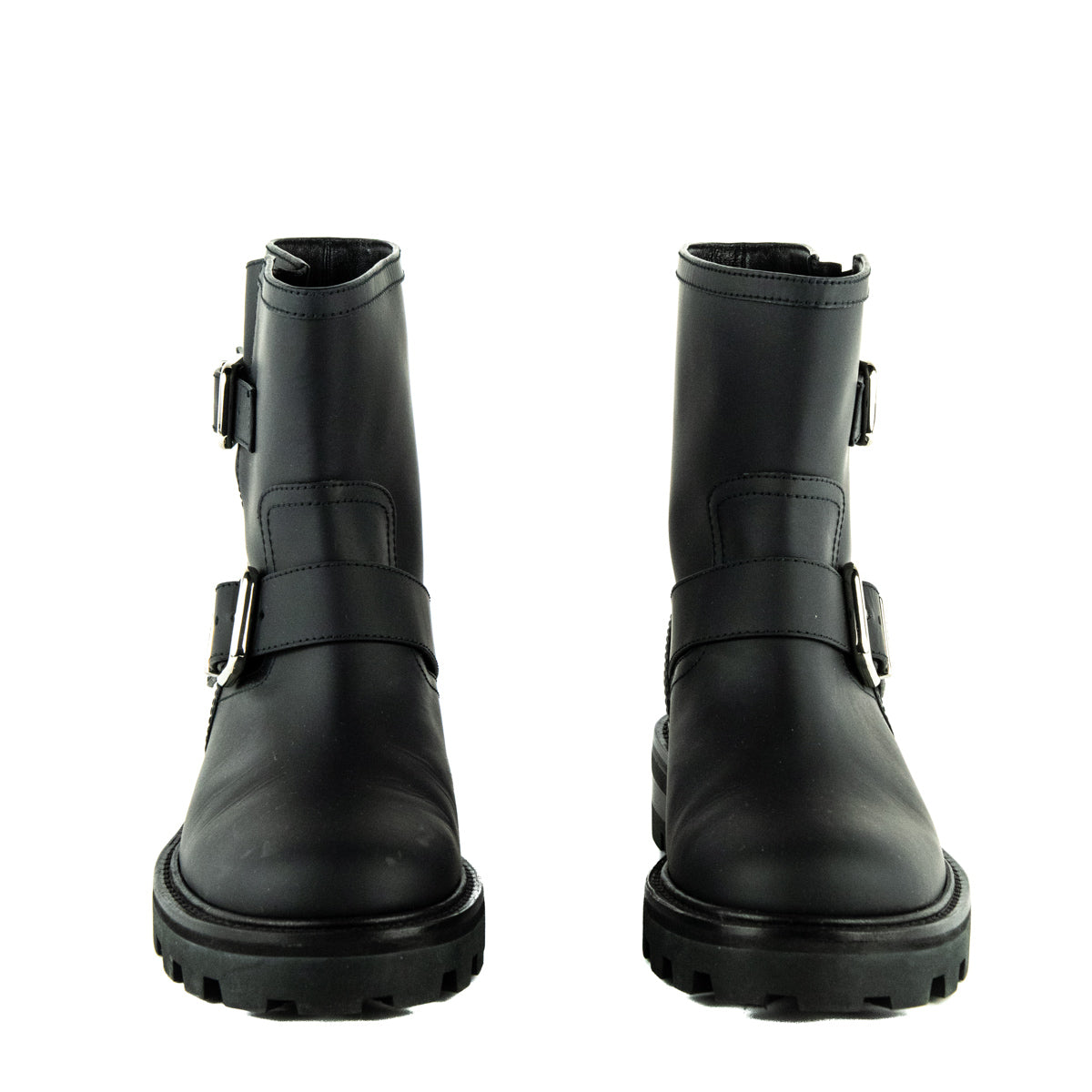 Jimmy Choo Black Matte Rubberised Leather Youth II Boots Size US 6.5 | EU 36.5 - Love that Bag etc - Preowned Authentic Designer Handbags & Preloved Fashions