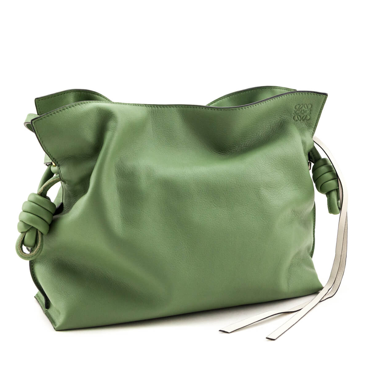 Loewe Rosemary Nappa Medium Flamenco Knot Bag with Donut & Braided Straps - Love that Bag etc - Preowned Authentic Designer Handbags & Preloved Fashions