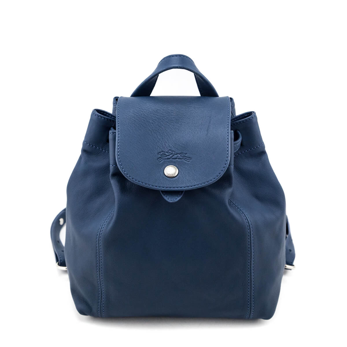 Longchamp Blue Leather Backpack - Love that Bag etc - Preowned Authentic Designer Handbags & Preloved Fashions